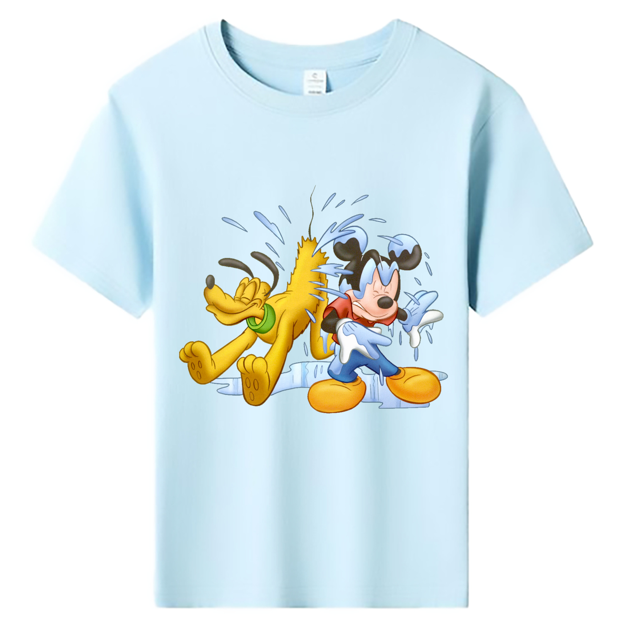 ミッキーマウス Mickey Mouse 綿100％キッズTシャツ（フロントプリント）